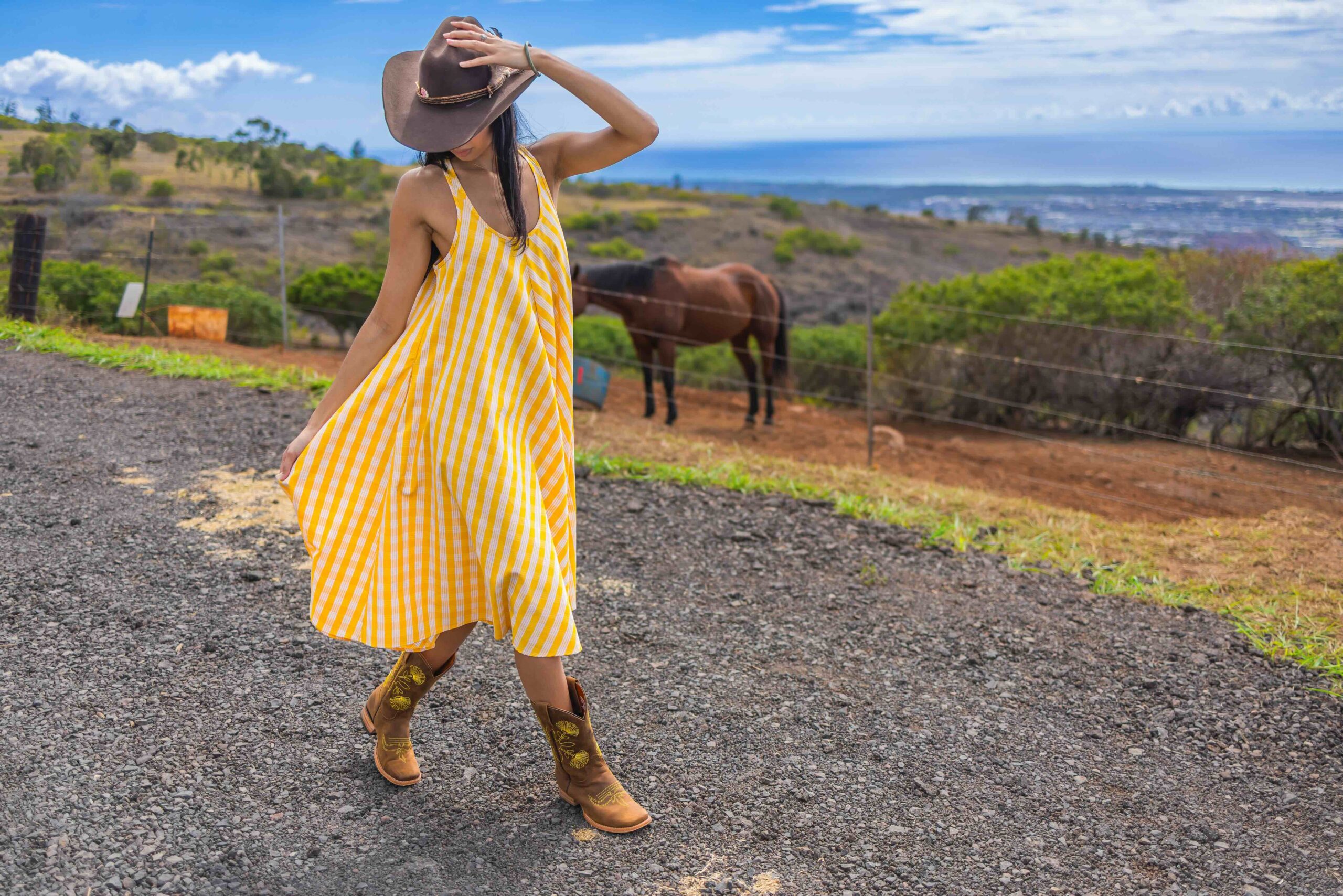 Leather & Lei - Lehua Boot Collection - Yellow Boots
